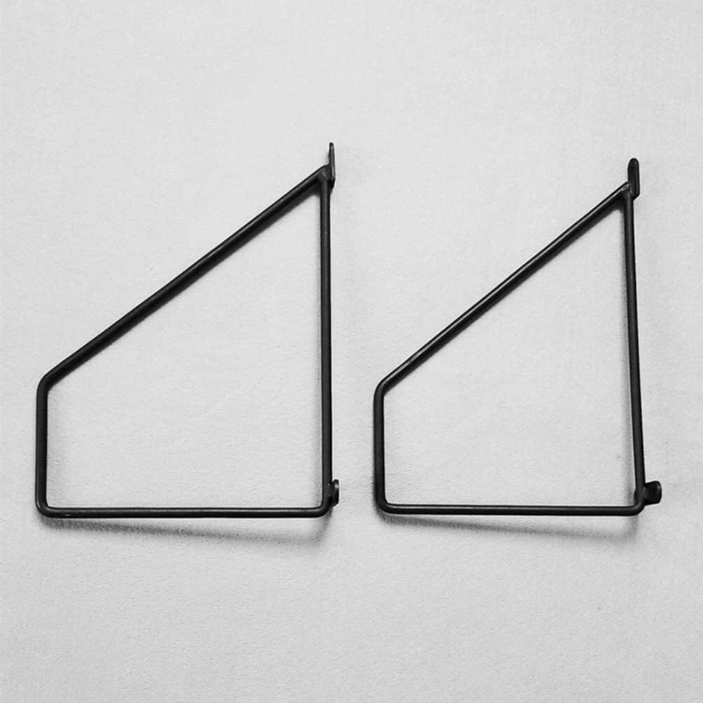 Floating Shelf Brackets Heavy Duty Metal Black Wall Shelf Bracket (Set of 2) Iron Floating Triangle Shelve Brackets Shelving Display Bracket for Bedroom,Living Room,Kitchen (Size : 10inch(25cm))