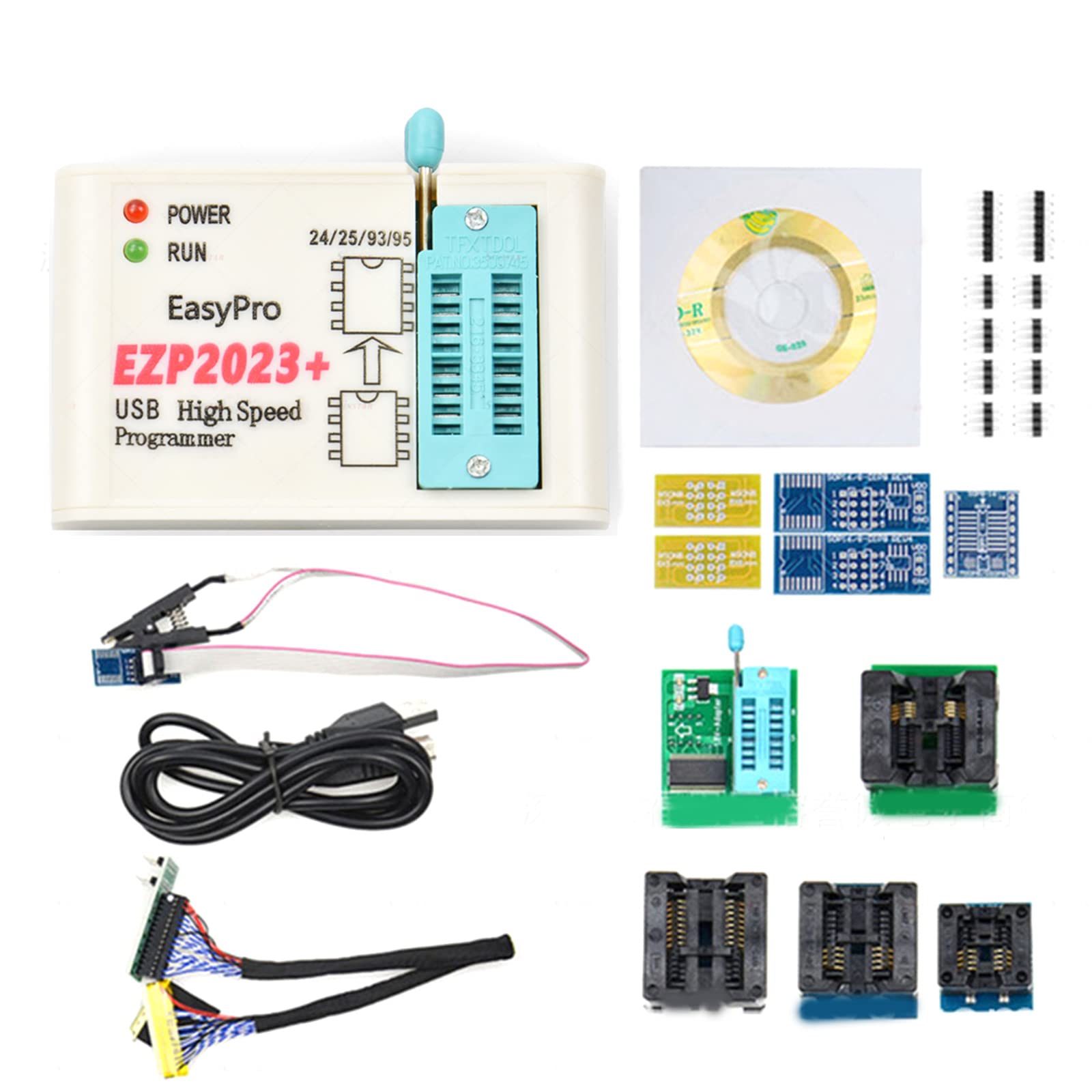 BAIRU EZP2023 Programmatore ad velocità USB supporta 25 flash SPI 24 25 93 95 EEPROM per Windows 2000 / XP/Vista / Win7 / 8/10 SPI Flash Programmer