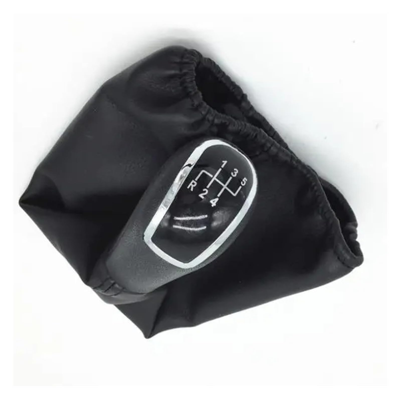 KUNYOS Leather Gear Knob for Benz C-Class W202 W208 E-Class W210 W203 S203 W245 W169 2004-2012 W168 1997-2004 5 Gear 6 Speed Car Shift Knob(Leather 5speed)