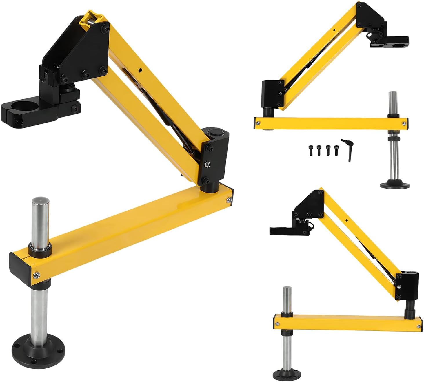Generic Pneumatic Tapping Machine Arm Aluminum Alloy Vertical Pneumatic Drill Rocker Arm High Strength Handheld Hardware Tool
