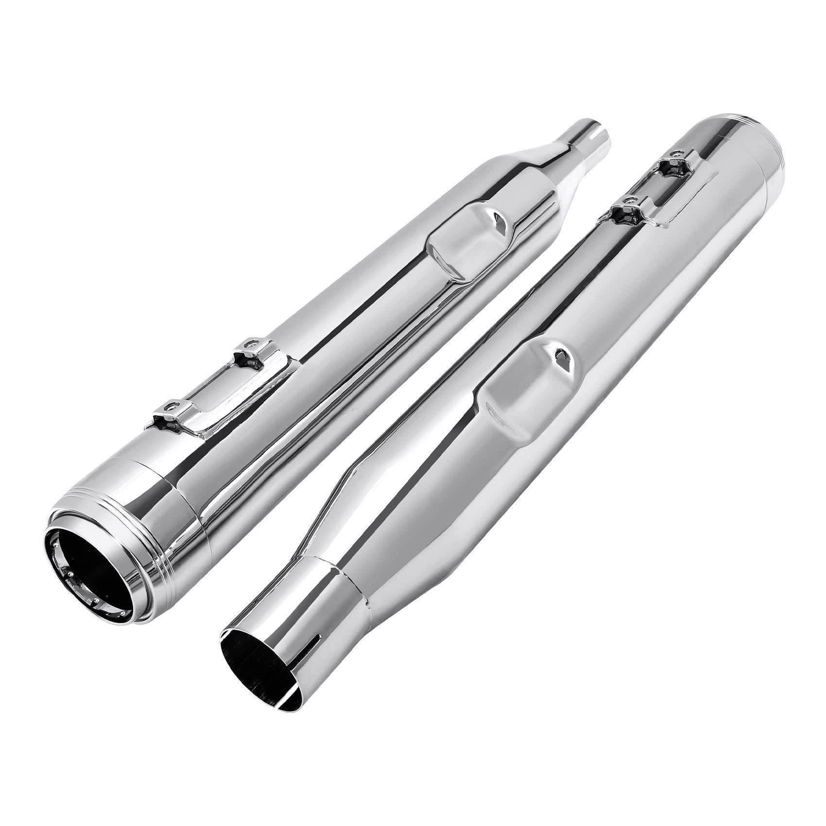 Motorrad Slip On Dual Auspuff Rohre Für Harley Touring Electra Glide Road King 2017 2018 2019 2020 2021 2022