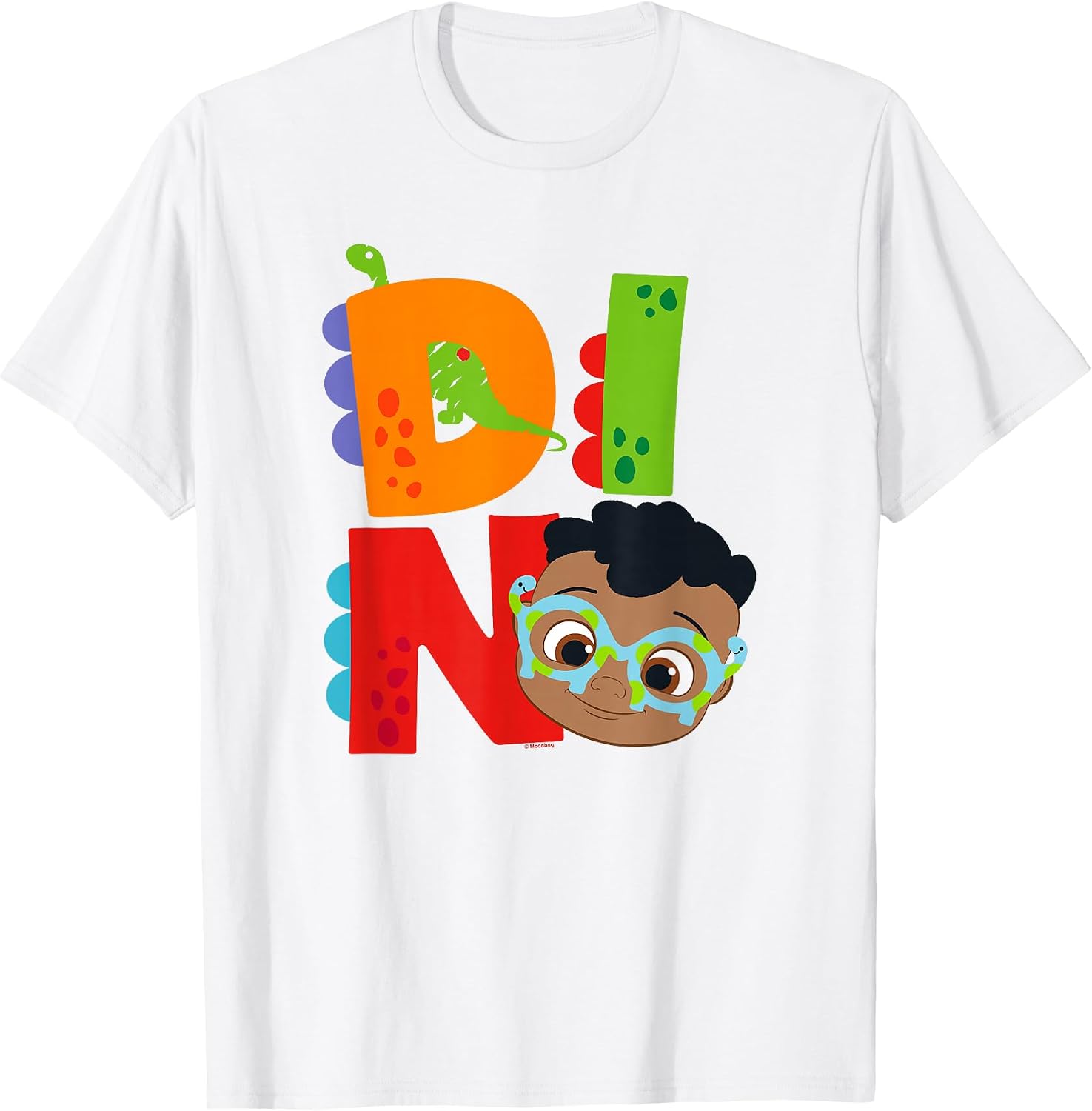 CoComelon Classic Dino Face Big Letters T-Shirt