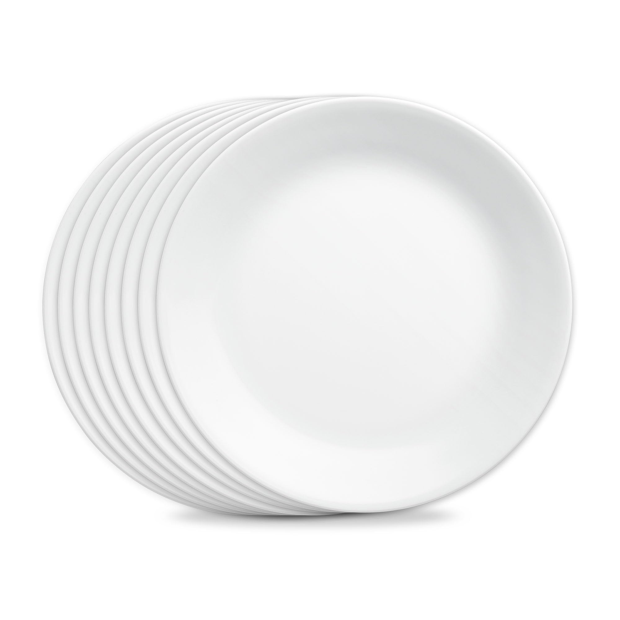 Corelle Lot de 8 assiettes plates, blanc givré d'hiver 1135857