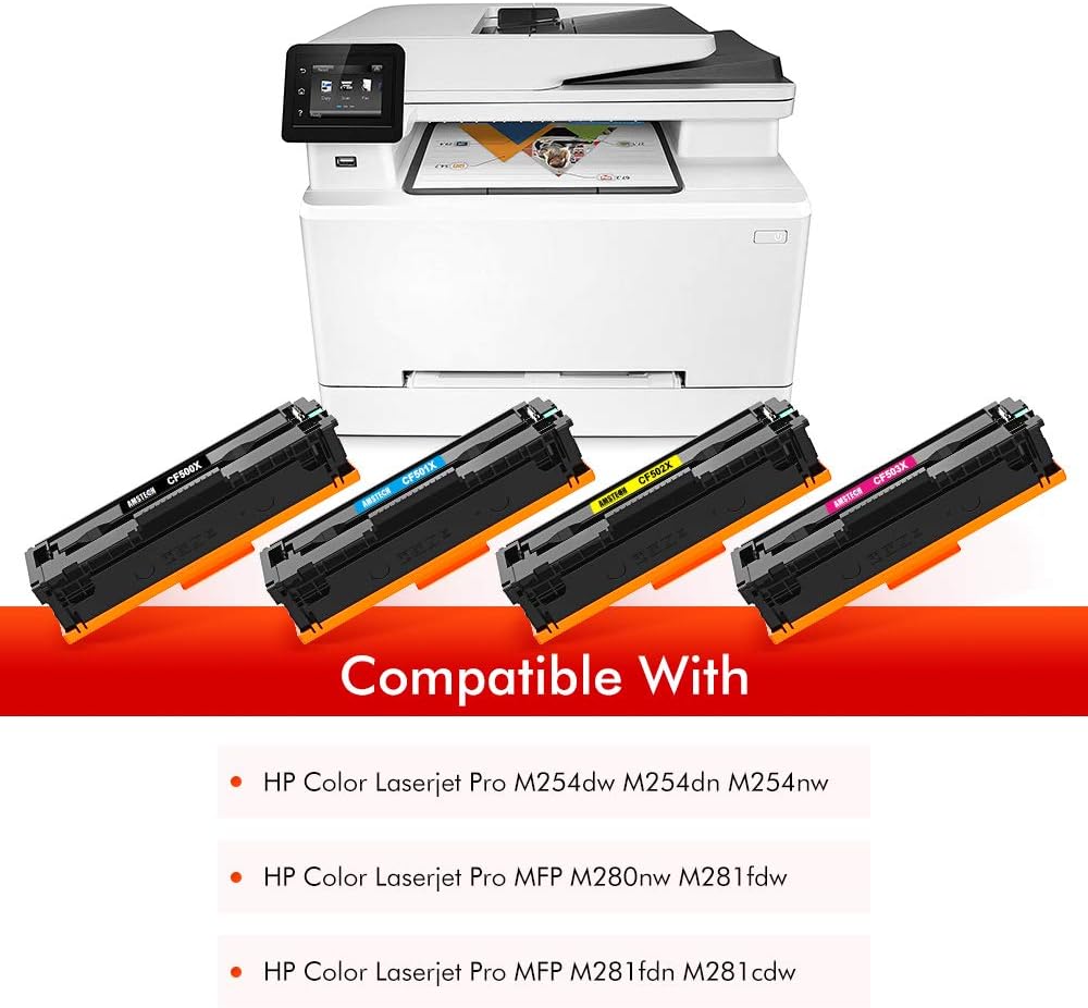 Blасk Frіdау - 70% оƒƒ Amstech Compatible Toner Cartridge Replacement for HP 202X CF500X 202A CF500A HP Color Laserjet Pro MFP M281fdw M281cdw M254dw M281fdn M281 M281dw Printer Toner (Black Cyan Yellow Magenta, 4-Pack) Prоmо 40% оƒƒ Amstech Compatible Toner Cartridge Replacement for HP 202X CF500X 202A CF500A HP Color Laserjet Pro MFP M281fdw M281cdw M254dw M281fdn M281 M281dw Printer Toner (Black Cyan Yellow Magenta, 4-Pack)