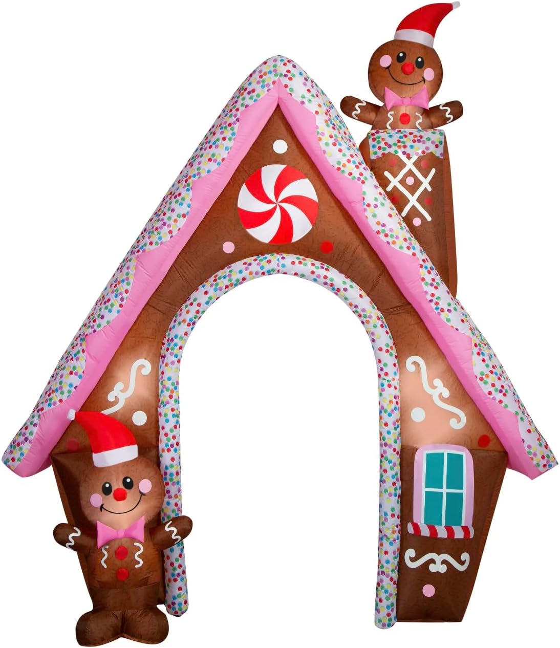 Christmas Air Inflatables 11 Foot Archway Gingerbread Scene Outdoor Decoration