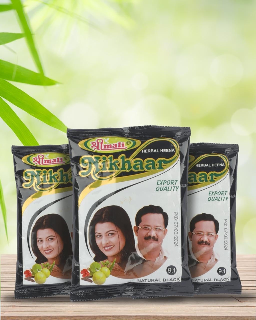 SHRIMALI Nikhaar Natural Black Hair Color for Men & Women – Pack of 3 (40gm)-image-3