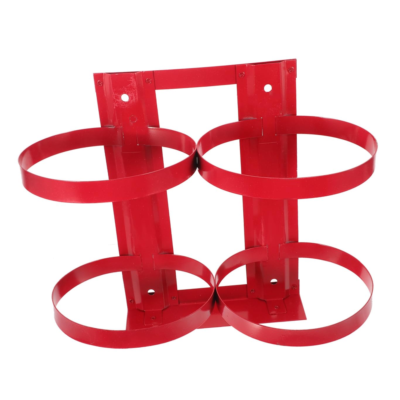 UKCOCO Supporto Estintore da Parete in Ferro Rosso per 5kg, Staffa Doppia Pratica Struttura Ragionevole per Casa e Ufficio