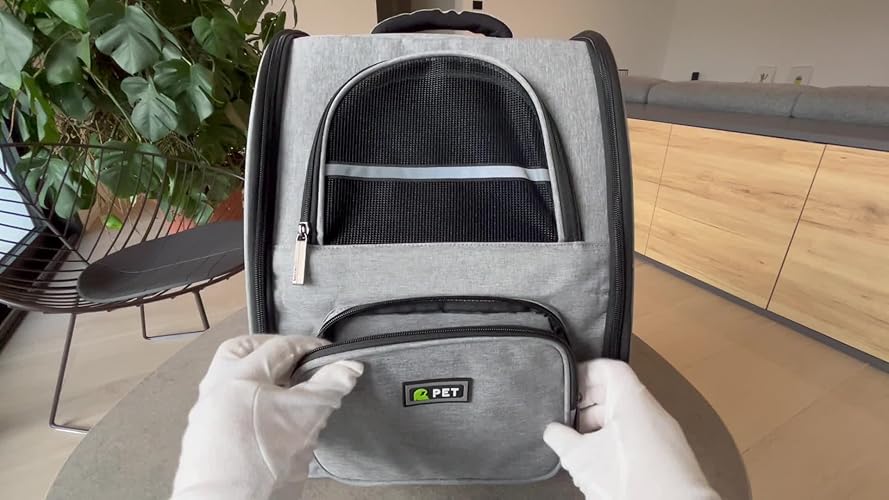 Zaino Trasportino Per Animali ALLSOPETS - Frontale, Traspirante, Per Gatti E Cani Fino 6kg - Foto 9