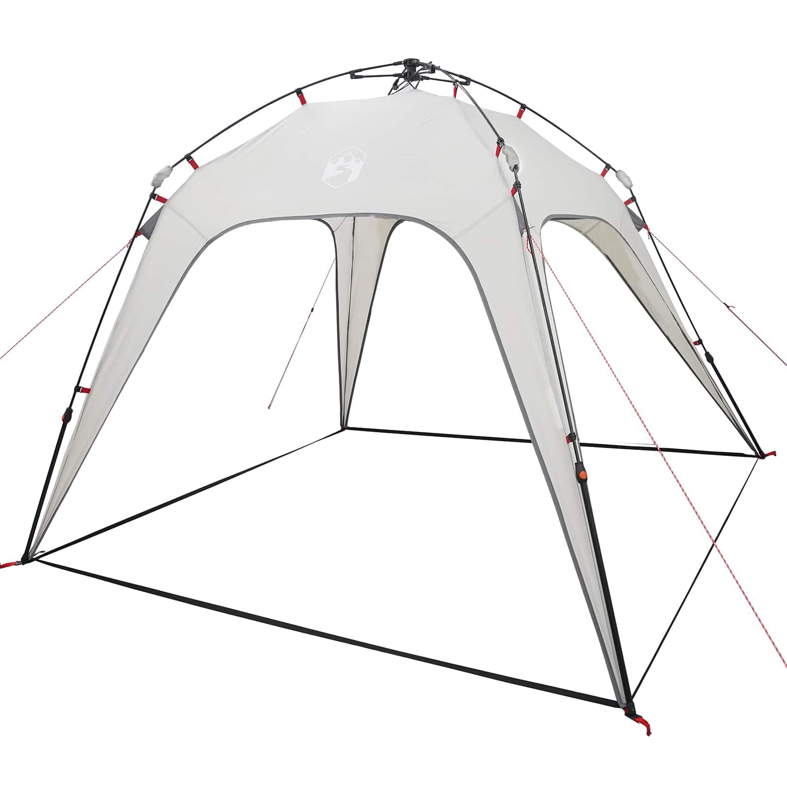 Tienda de campaña instantánea para 4 Personas, liberación rápida, Gris, 260 x 260 x 197 cm, Tienda de campaña para Exteriores, Ligera, Refugio Solar, fácil de Instalar, Adecuada para Picnic