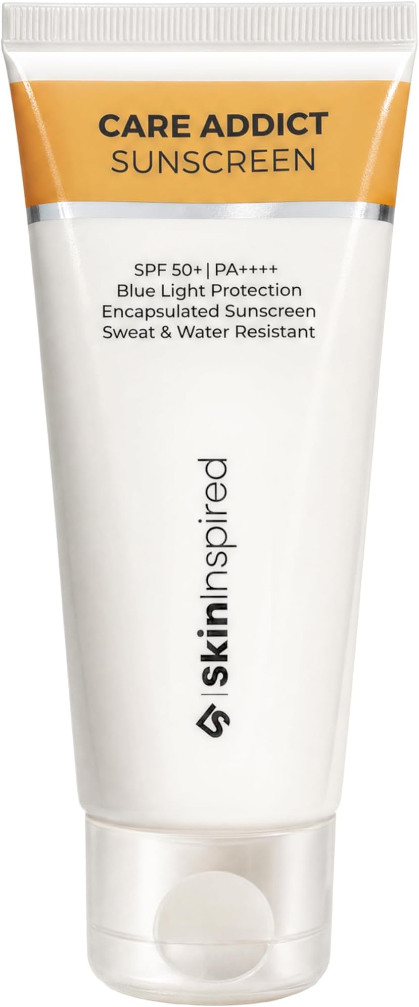 SkinInspired Care Addict Hyaluronic Acid Sunscreen SPF 50 For Dry Skin With Pa++++ | Broad Spectrum UV A,UV B & Blue Light Protection | Contains Ceramides | Moisturising sun screen | No White Cast | 50G