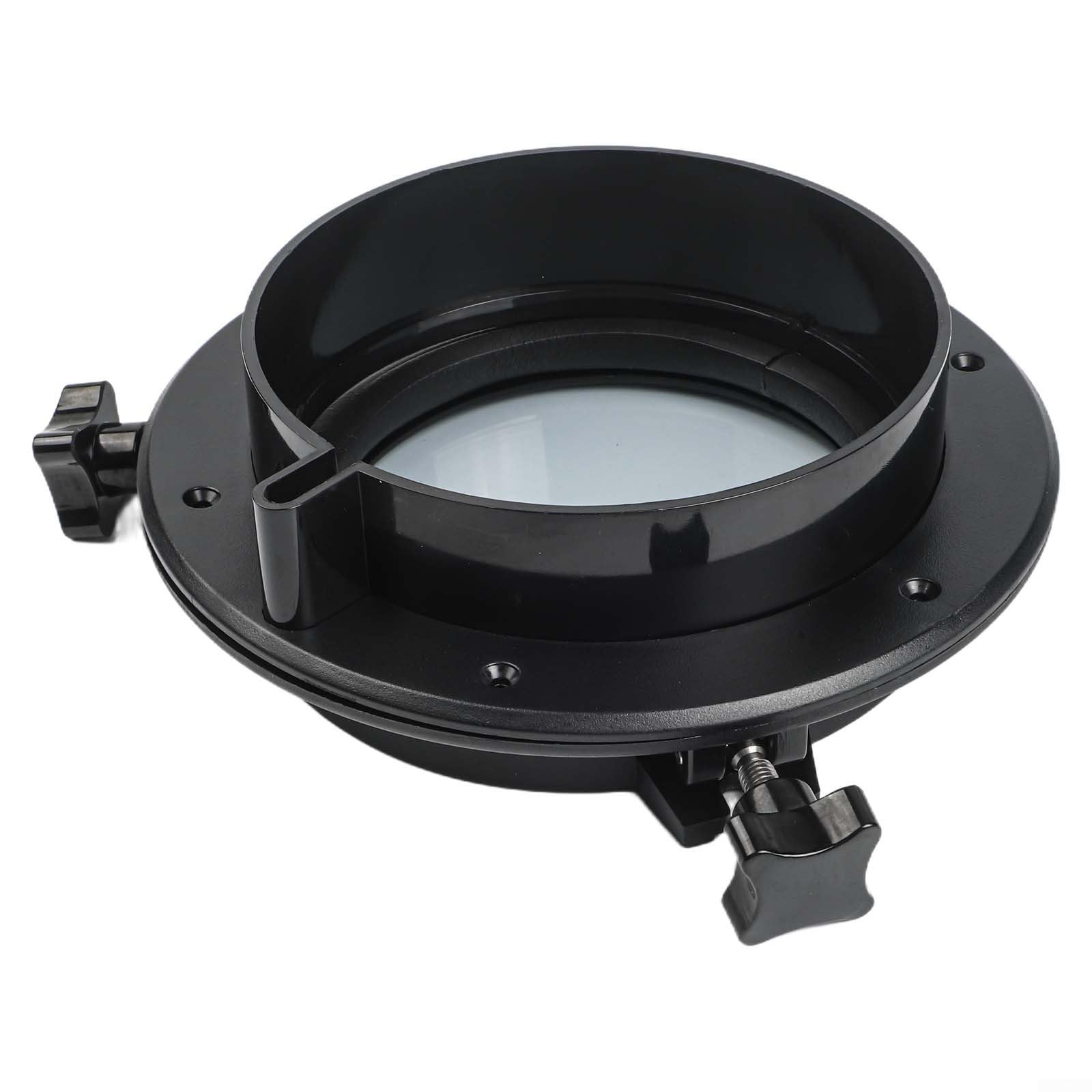 Hublot à ouverture ronde de 216/265 mm pour utilisation marine et camping-car avec verre trempé, ABS résistant aux UV et matériel en acier inoxydable de haute qualité (216 mm)