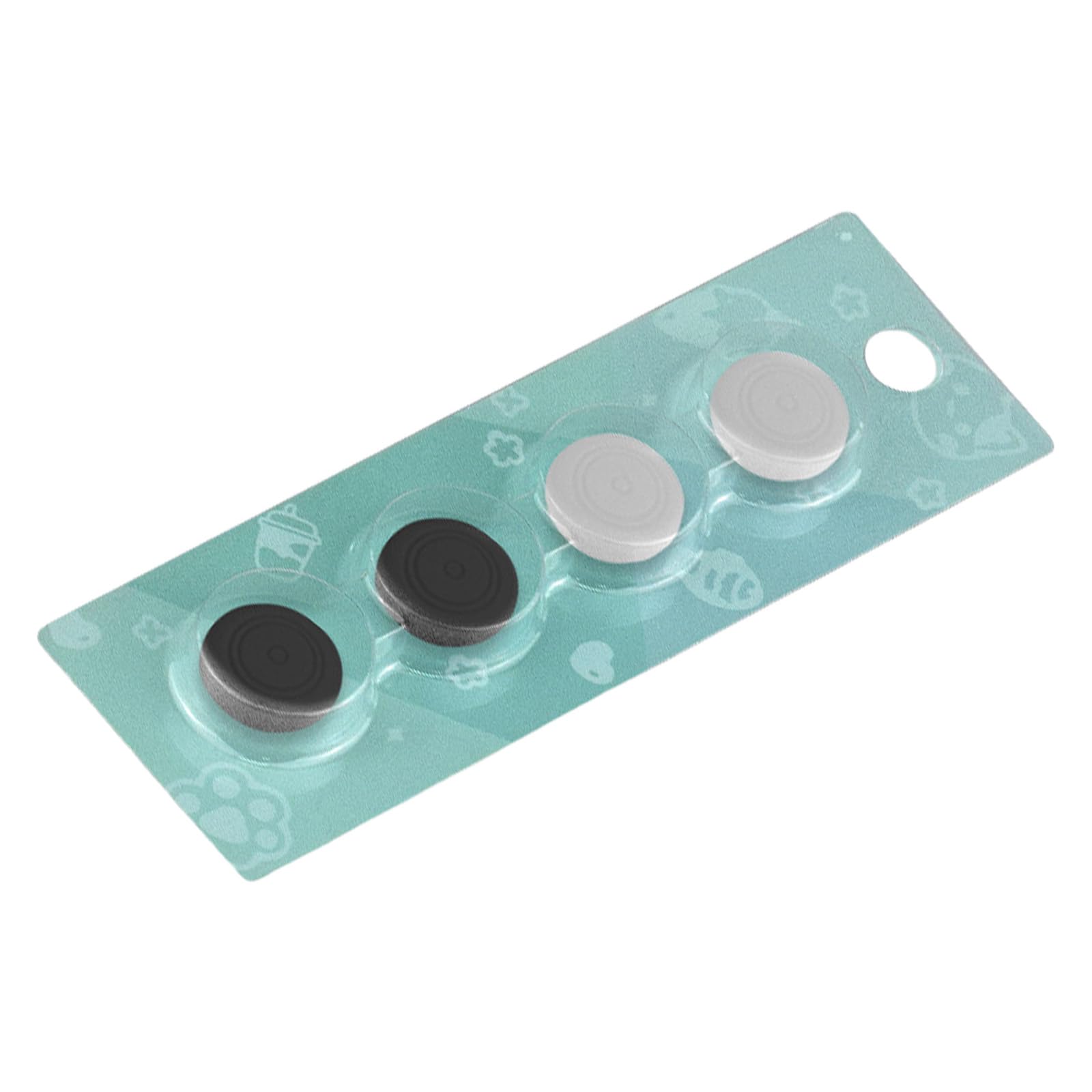 Sisyeuo 2 Black And 2 White Console Silicone Joystick Caps Soft Texture Gaming Accessories Wear Proof Design Comfortable Thumb For Rg556 Silicone Joystick Protectors