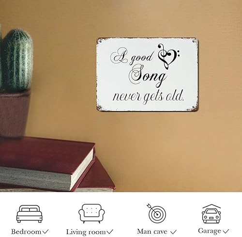 Vista 14 de LUIJORGY Letrero de metal con cita de amor con frase en inglés "Saying You Have to Dream Before Your Dreams Can Come True Wood Grain Inspiration