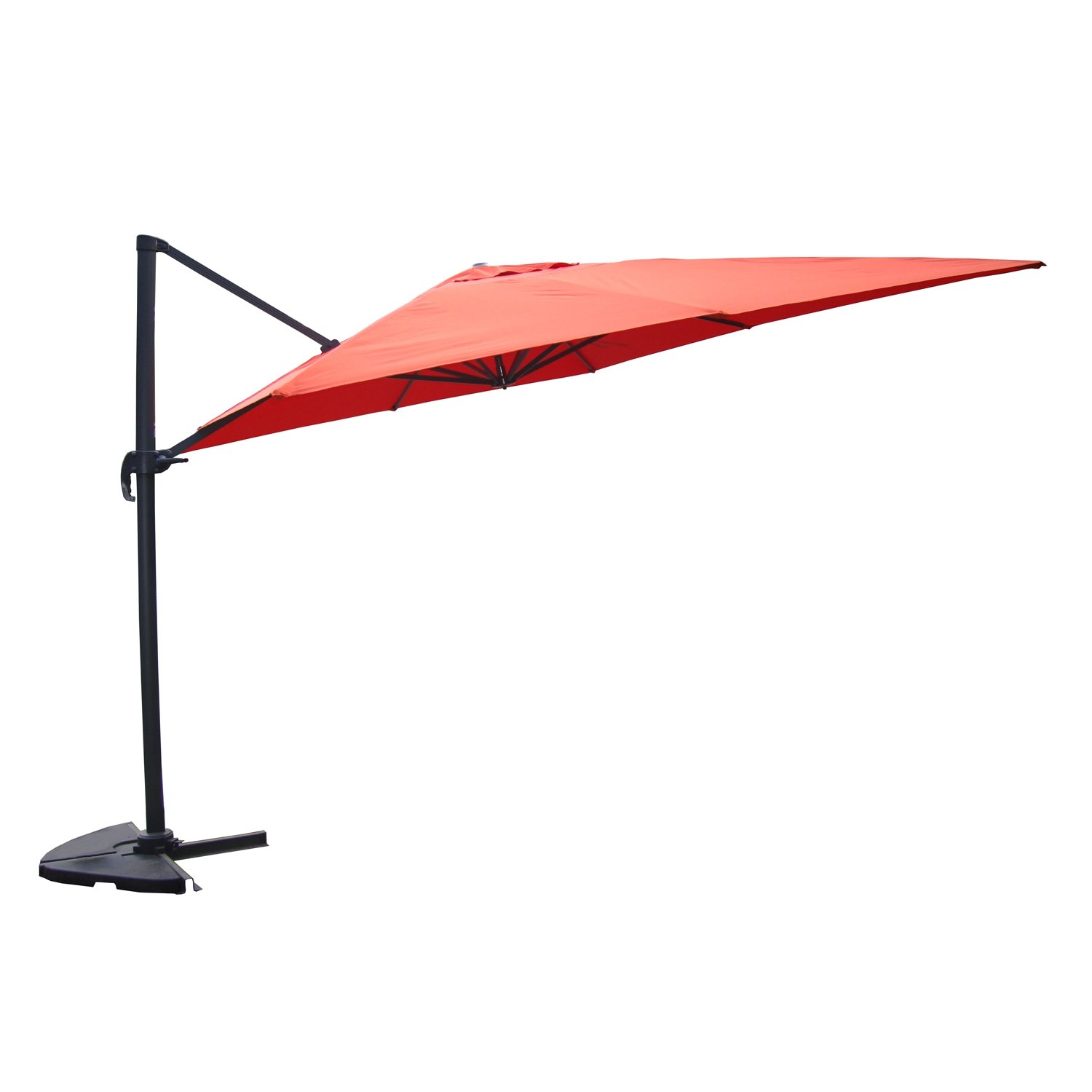 CONCEPT USINE Parasol Déporté Carré PALATINO Terracotta Alu 3x3 m
