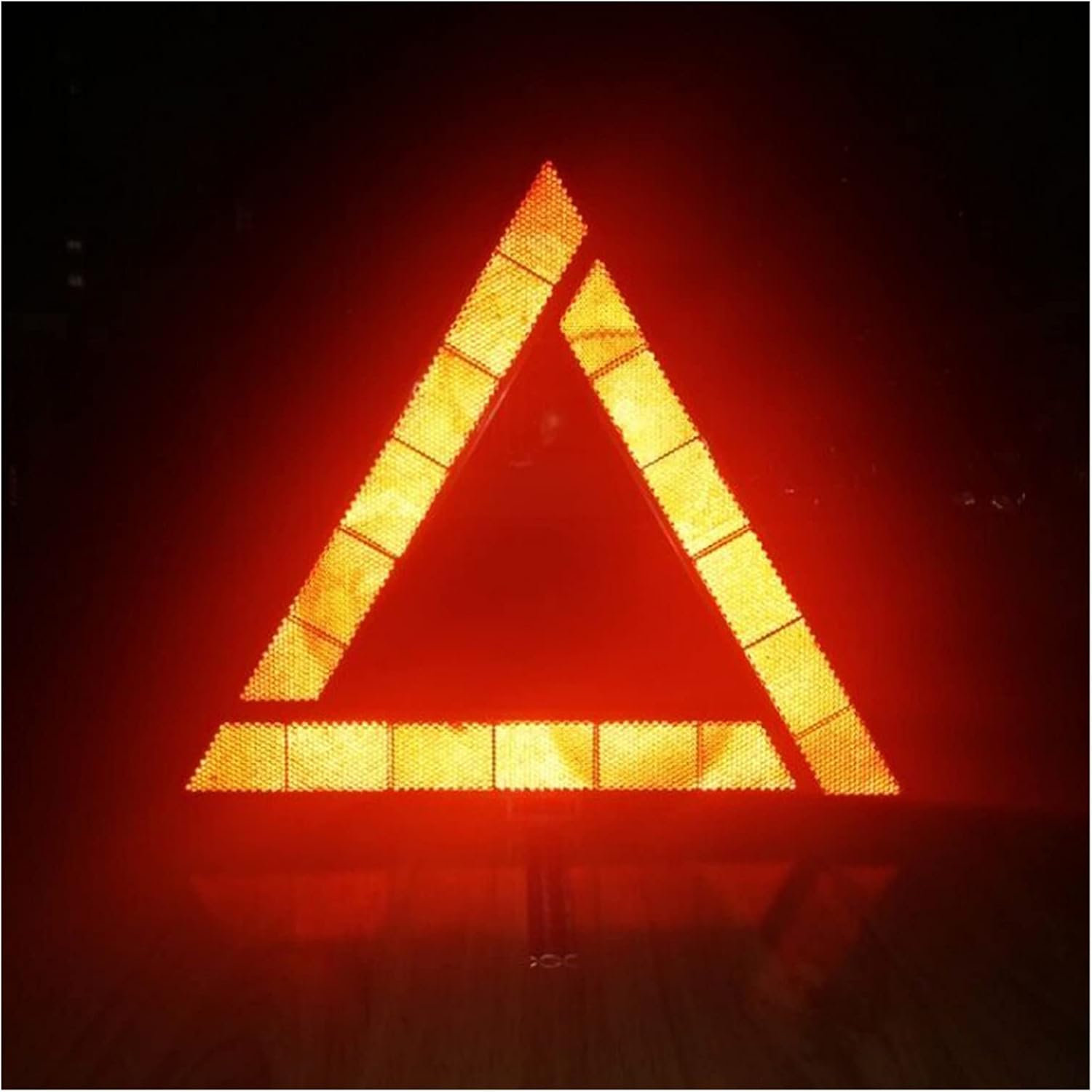 Car Warning Triangle Red Reflective Emergency Breakdown Accessories Safety Car Parking Folded Stop Warning Frame Car Accessories (Color : Reflective)