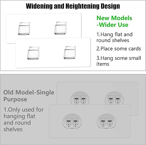 Miniatura 3 de Paquete de 6 ganchos adhesivos de repuesto, ganchos adhesivos de repuesto, sin perforaciones, ganchos de pared fuertes para baño, cocina, oficina,