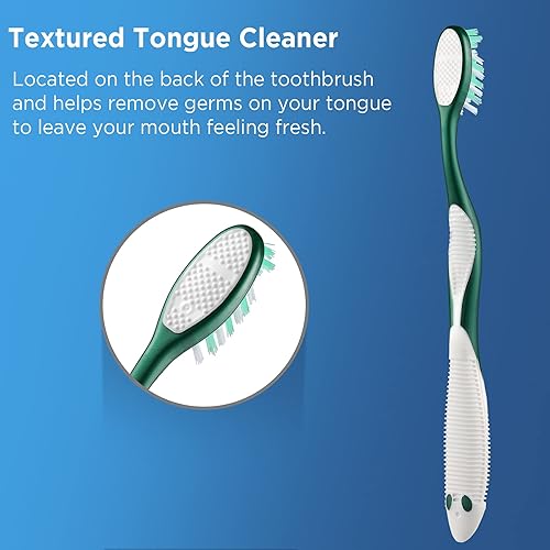 Miniatura 4 de Cepillos de dientes extra firmes para adultos, cerdas extra duras, 6 unidades