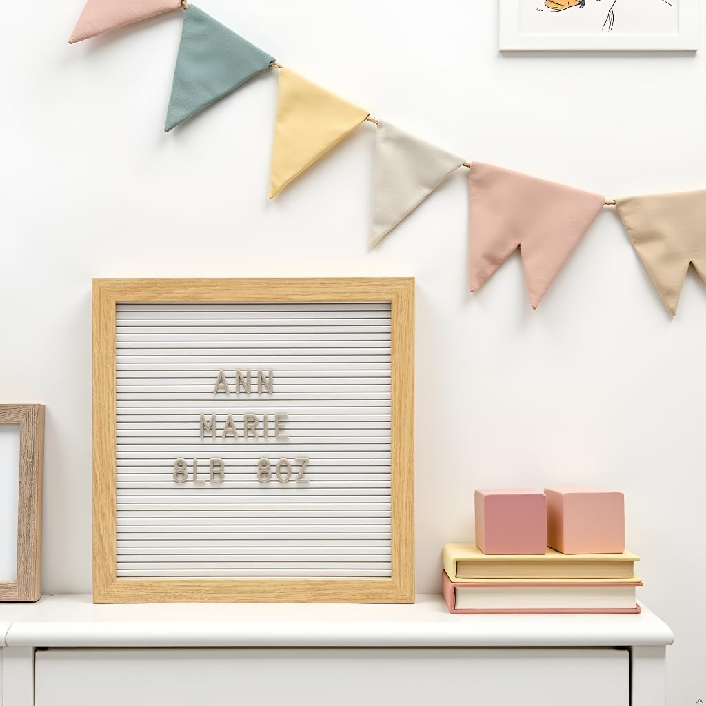 Kate & Milo 10" x 10" White Wooden Letterboard Set image 4