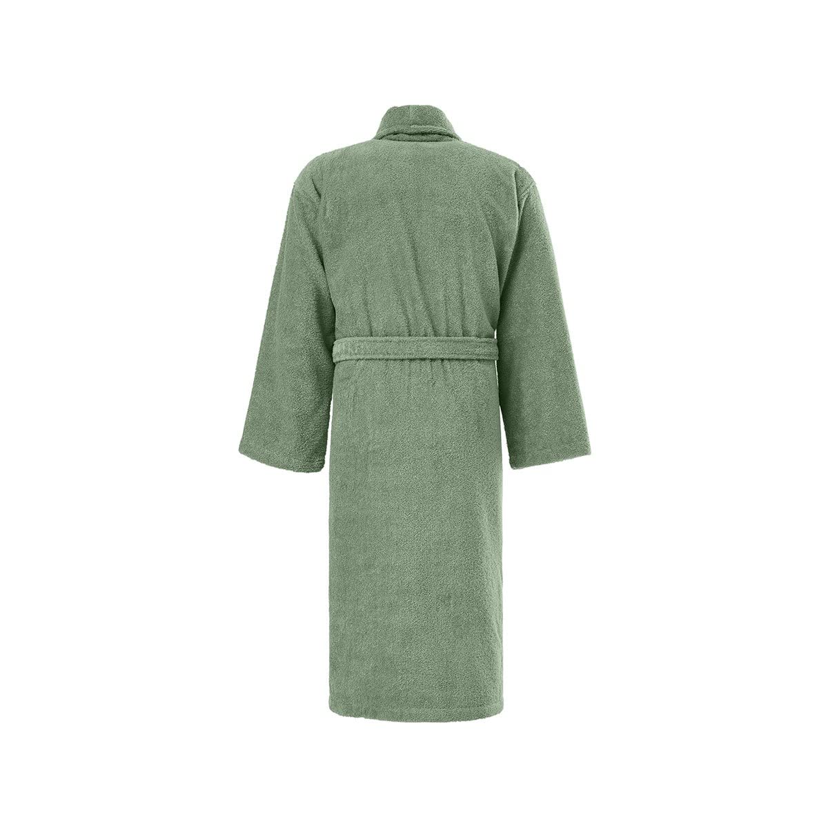Sensei Maison - Peignoir col châle en Coton Biologique 420 g/m² Bio ORGANIKA - 3 - L - Sauge