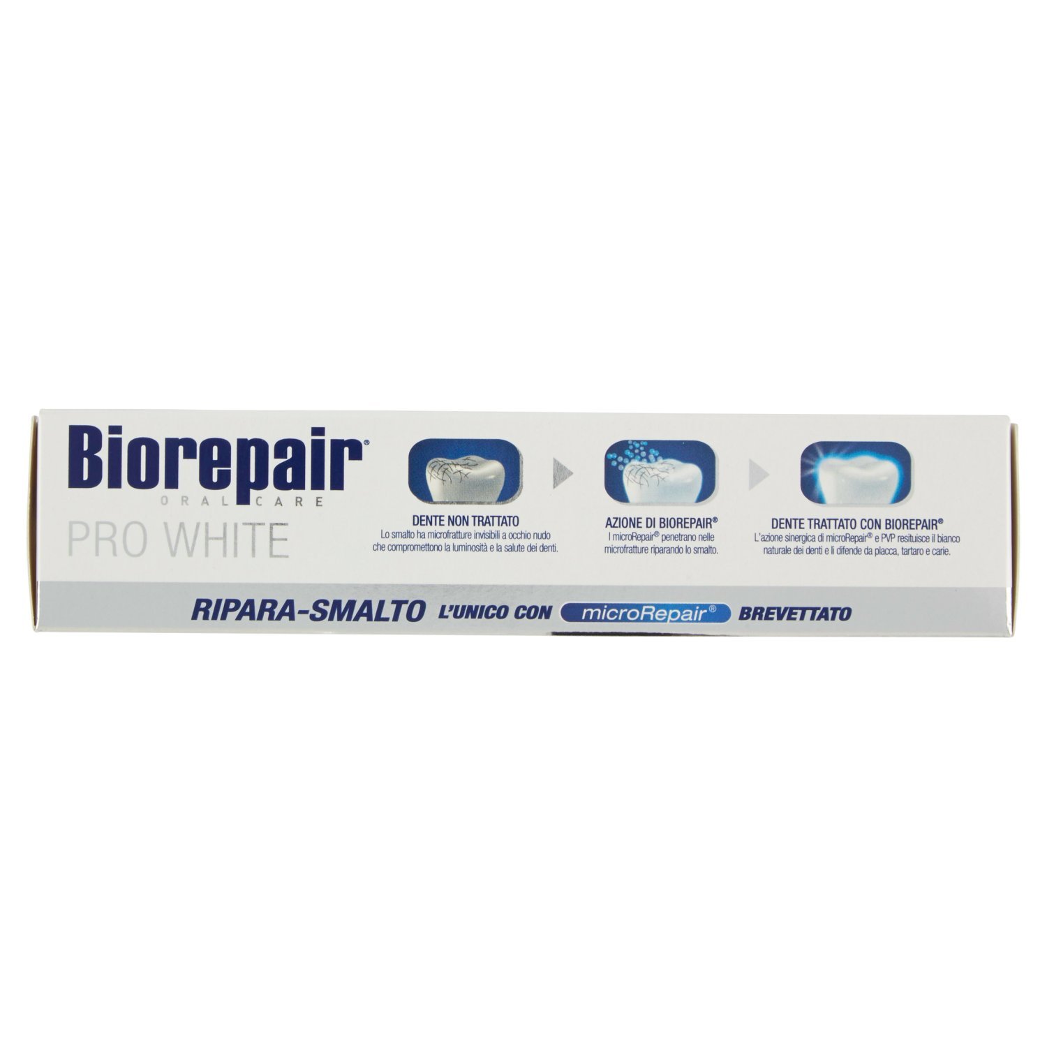 Biorepair Pro White Dentifricio, Restituisce il Bianco Naturale al Tuo Sorriso, 75 ml - 6 Confezioni