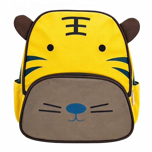 Mochila de Poliéster Bichinhos Infantil 29cm x 26cm x 8,5cm Estampas Animais