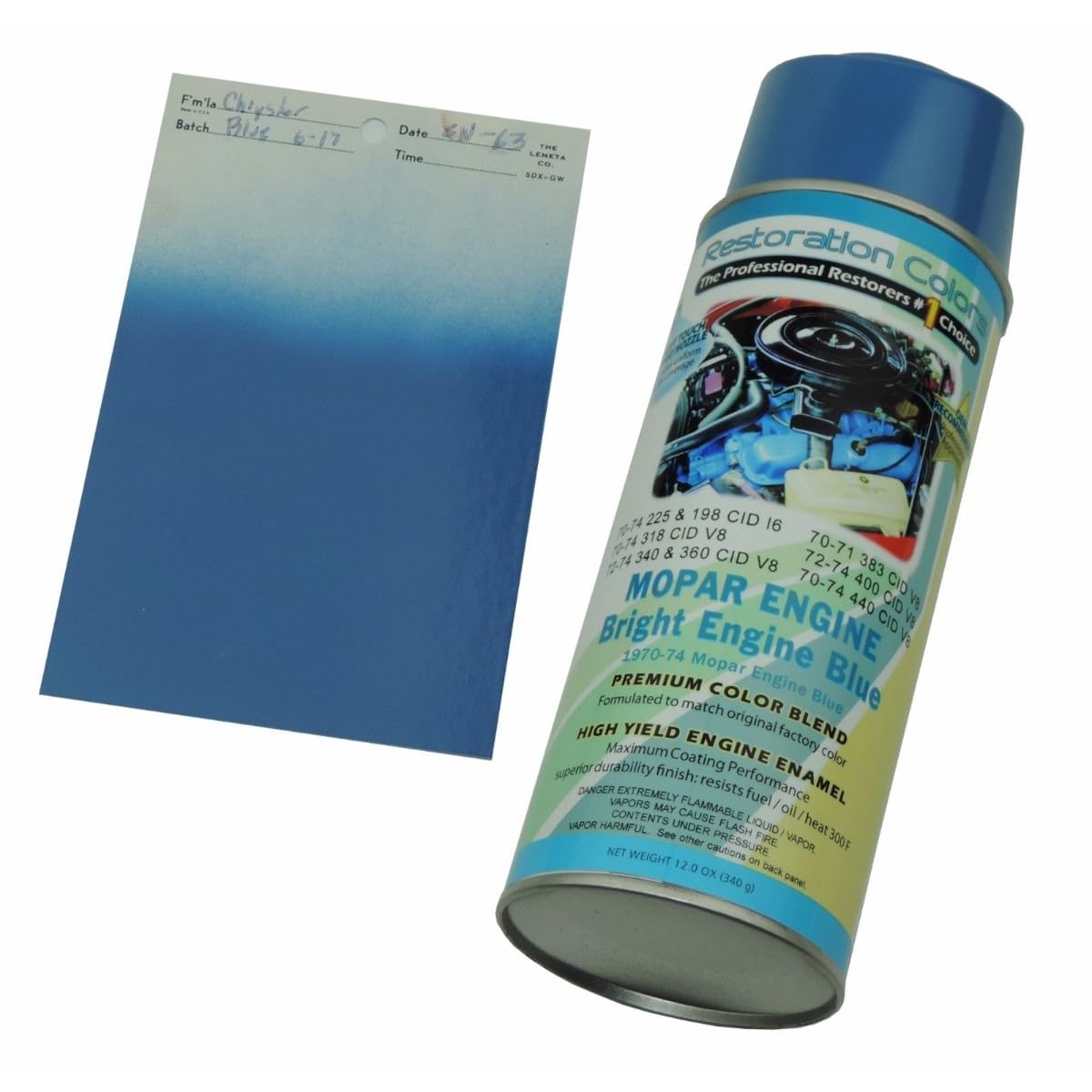 Inline Tube Replacement for 1970-1974 Mopar Bright Blue Engine Spray Paint 1pc
