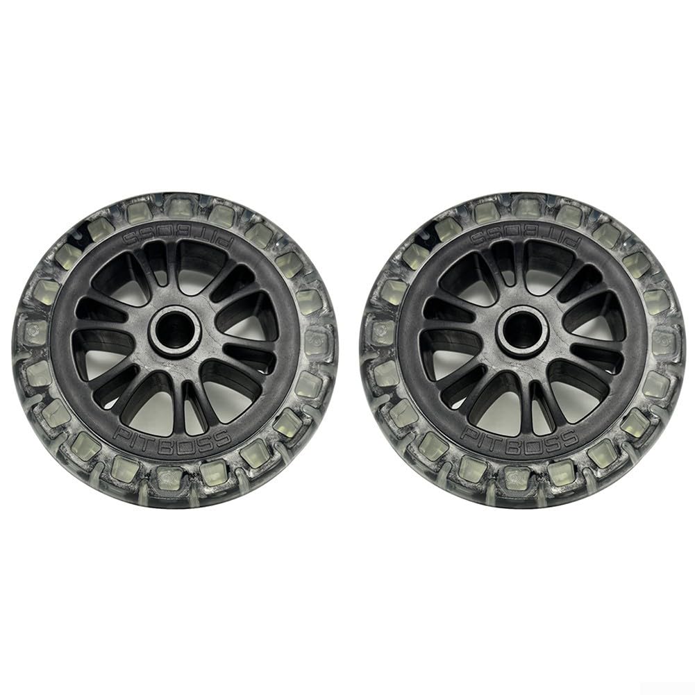 Lot De 2 Roulettes De Barbecue 15,2 Cm – Roues Lourdes Stables, Caoutchouc & Plastique – Pour BBQ & Chariots