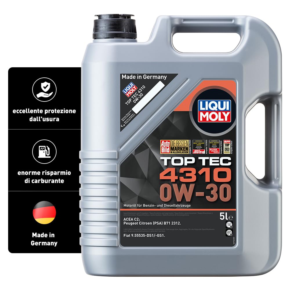 Liqui Moly | Top Tec 4310 0W-30 | 5 L | Oli Motore | Tecnologia Sintetica | Sku: 2362-image