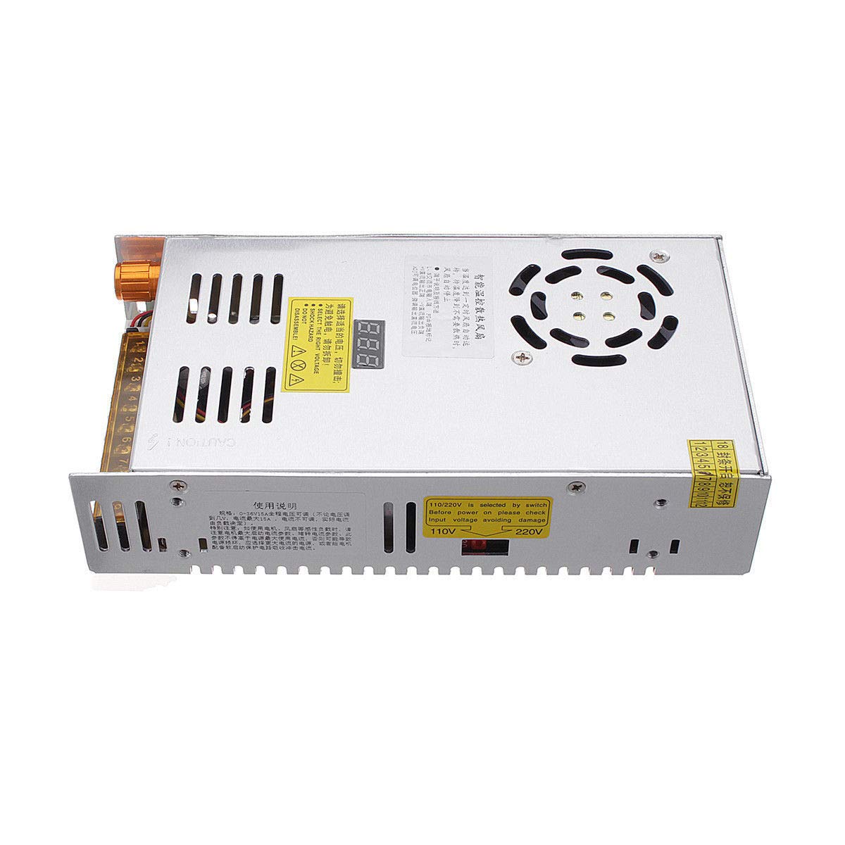 ZOGUO 480W 2.2A 0-220V Adjustable Switching Power Supply HJS-480-0-220 DC voltage regulated SMPS with Digital Display 110/220VAC