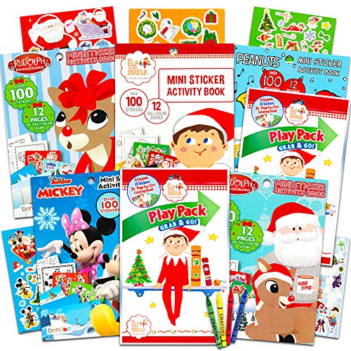 Elf on The Shelf Christmas Activity Set for Kids -- Activity Pad with Over 550 Stickers and 2 Play Packs (Elf on The Shelf Doll Accessories)