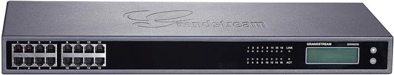 Grandstream GXW4216V2 Gateway Voip Analógico FXS de 16 Puertos, Gris