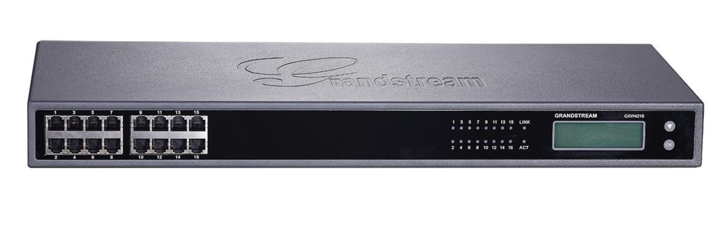 Grandstream GXW4216V2 Passerelle VoIP analogique 16 ports FXS Gris