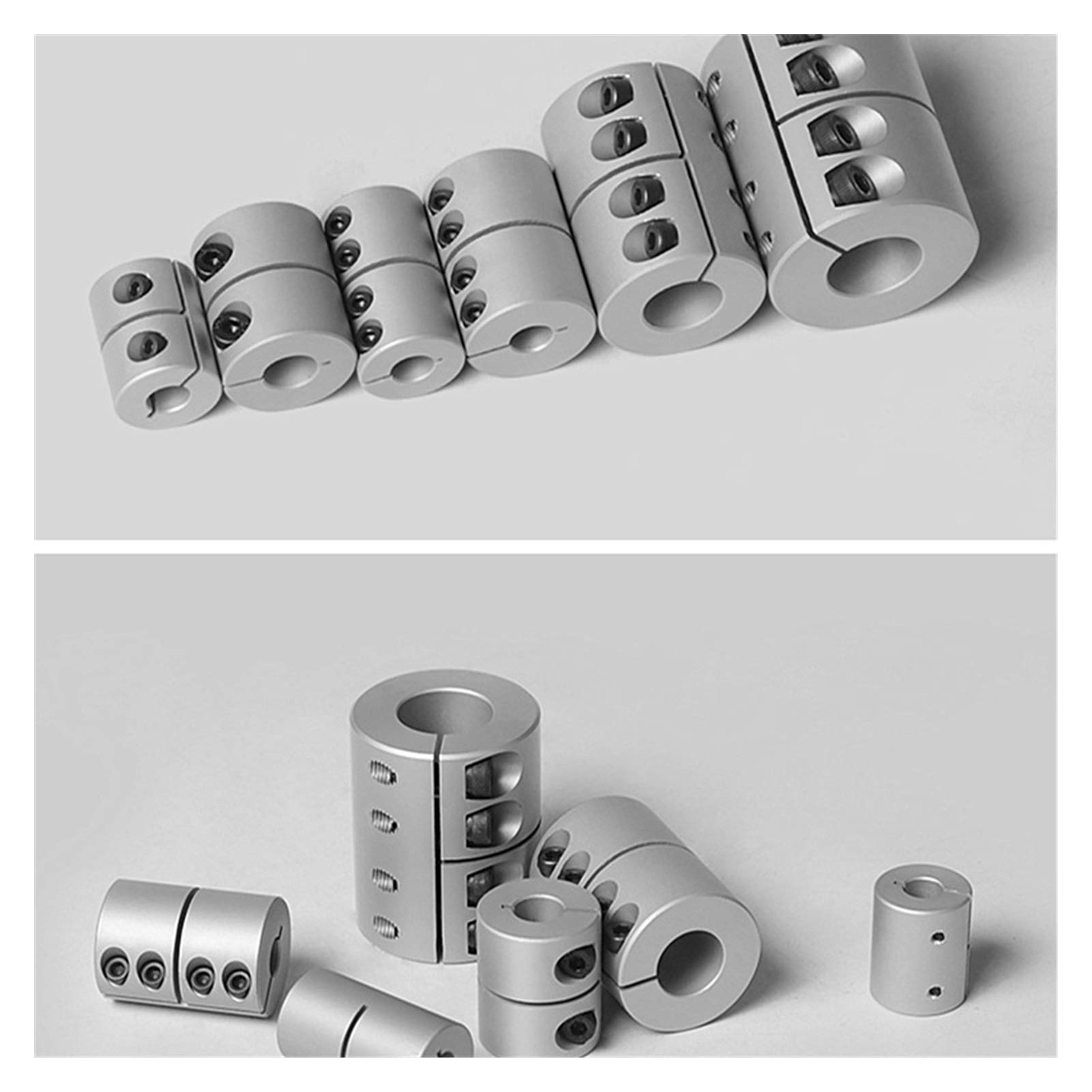 Accouplement Rigide En Aluminium 30mm Diamètre X 40mm Longueur – Haute Précision Pour Moteur, Arbre CNC, Gravure (10mm à 10mm)