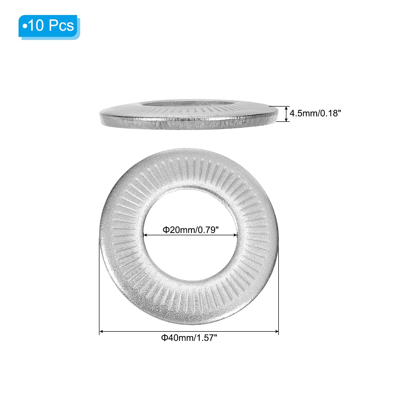 PATIKIL 304 Stainless Steel Flat Washers - Image 2