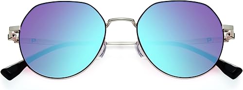 Pilestone TP-105 Lens B - Lentes ciegos de color de aleación de titanio Nova marco de aviador para ceguera severa rojo-verde en interiores y