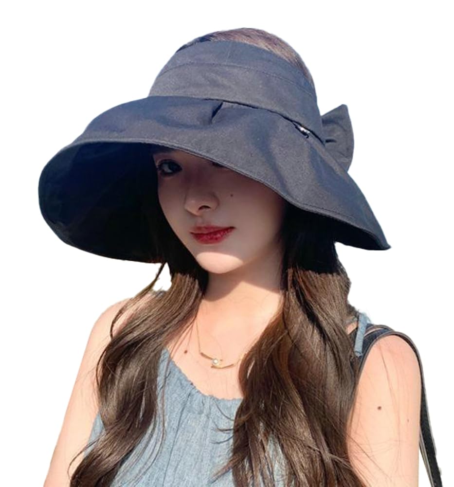 Sun Visor Hats for Women Wide Brim UPF 50+ Bucket Hats Summer Visor Caps Beach Hat Packable UV Protection Fishing Hiking Hat