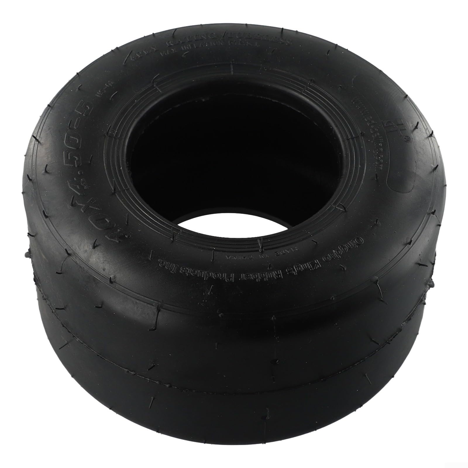 Pneus de karting durables pour remplacement idéal pour les applications sans chambre à air avant et arrière (10 x 4,50-5)