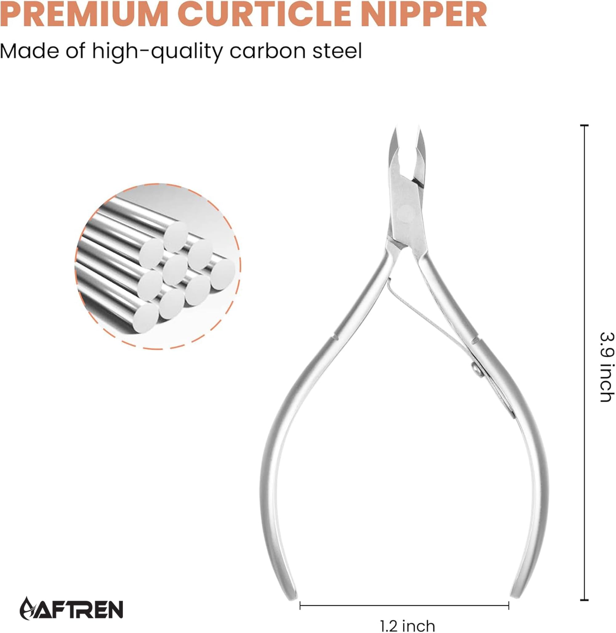 Tronchesi per cuticole Sharp Cut Set J2 Acciaio inossidabile Manicure Pedicure Strumenti Kit Unghie (2 szt.)