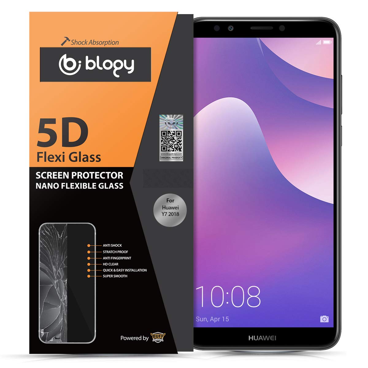 Blogy Huawei Y7 2018 Flexi 5d Ekran Koruyucu