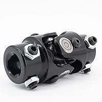 Vista 6 de 3/4" DD X 3/4" DD Junta Universal de Dirección Recubierta en Polvo Eje de Dirección Universal Negro