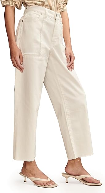 Lucky Brand Womens Patch Pocket High Rise Wide Leg