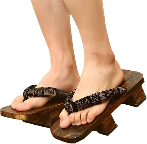 XPuing Mannen Stage Performance Geta Japanse Houten Slippers Klompen Flip  Flops Sandalen Schoenen : Amazon.nl: Kleding, schoenen \u0026 sieraden
