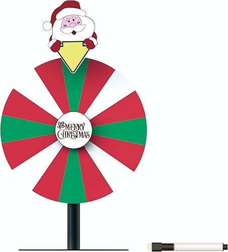 Miniatura 7 de Delizon Rueda de premio de color de 10 pulgadas doble cara 816 ranura giratoria juego de fortuna actividades navideñas fiesta aula o educación en el