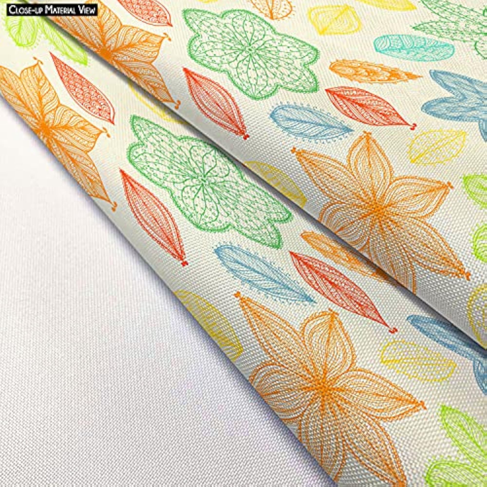 Ornate Leaves & Flowers Table Cloth Cover for Dining