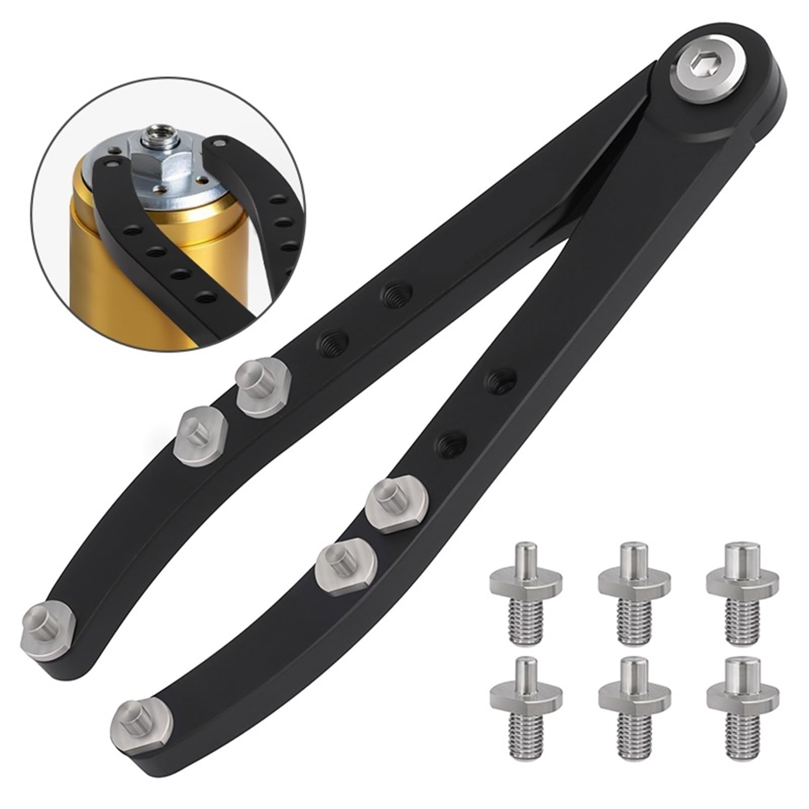 Klucz Do sworznia nastawnego Klucz Do sworznia rowerowego 3 mm, 4 mm, 5 mm Narzędzie Do sworznia Klucz Do zdejmowania pokrywy widelca motocyklowego