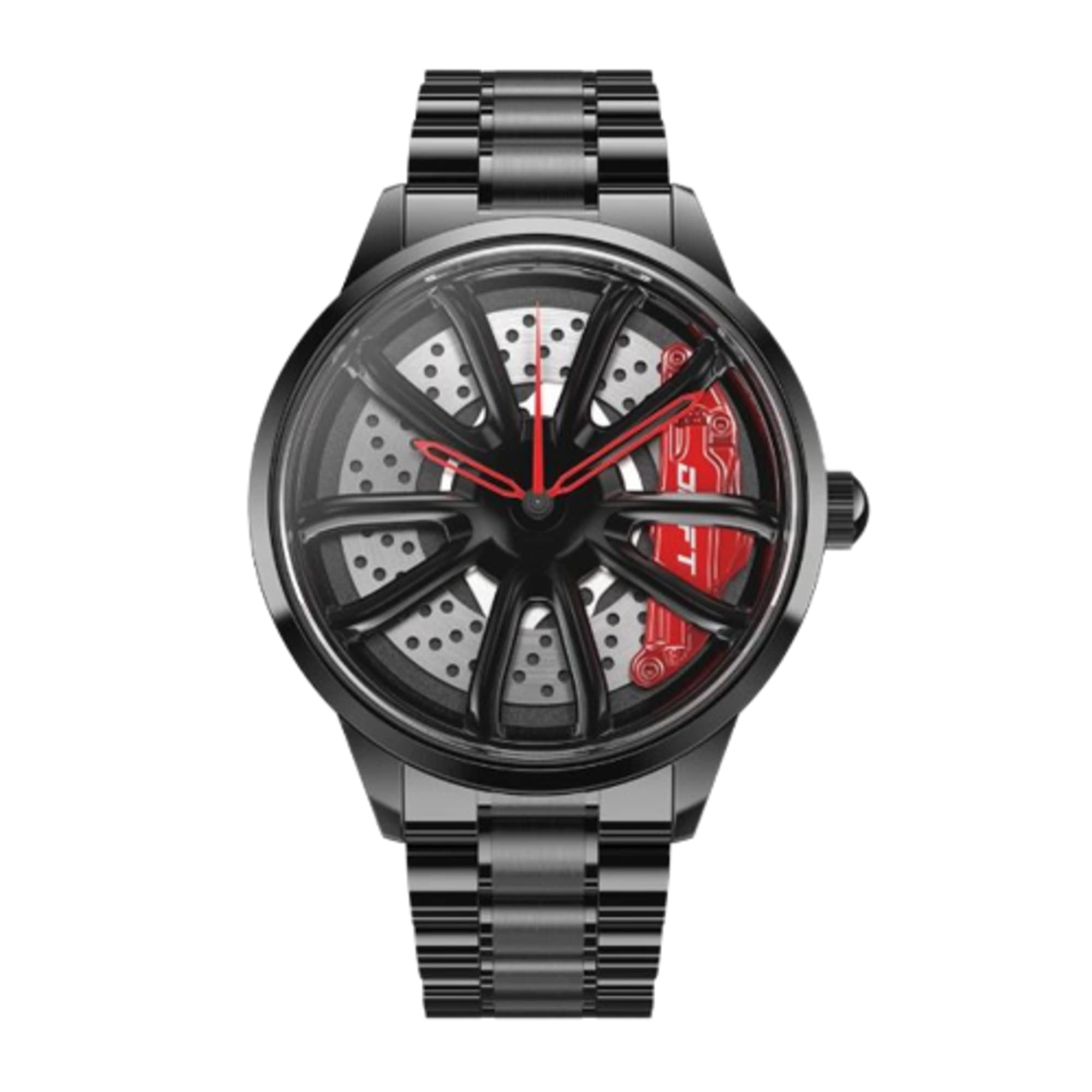 DriftElement Performance GT Rim Watch Men - Reloj de Pulsera Deportivo para Hombre en diseño 3D - Reloj de diseño Personalizado con Cristal Mineral - Reloj de Cuarzo