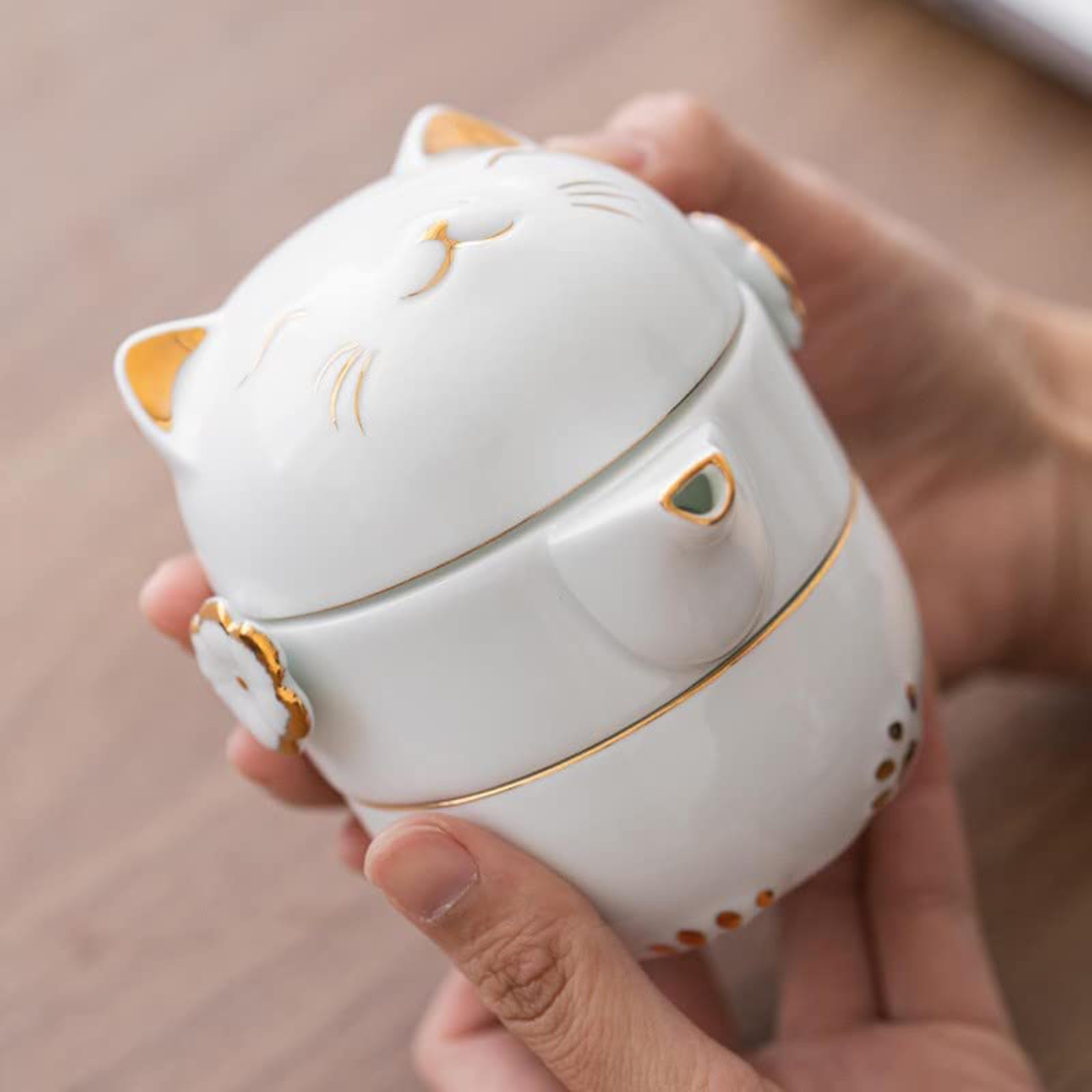 Servizio da tè Servizio da tè cinese Set da tè da viaggio con borsa portatile, teiera in ceramica fatta a mano Kung Fu, teiera tutto in uno, 1 pentola 2 tazze, adatto for viaggi, ufficio e casa,White