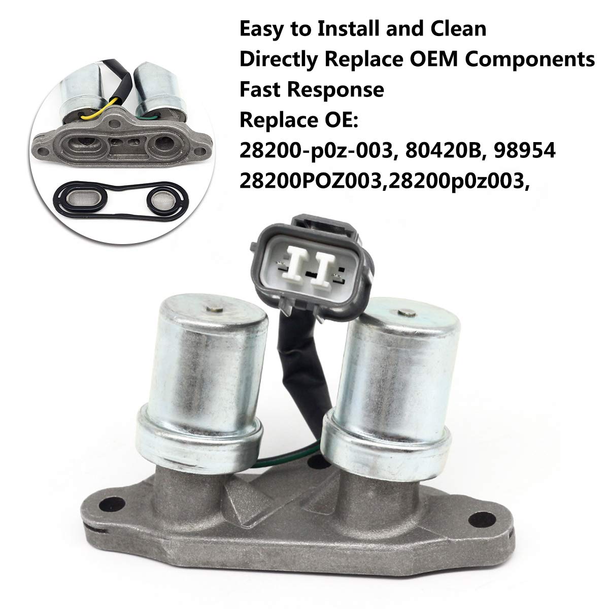 Buy 28200p0z003 Transmission Shift Solenoid Replacement for Honda