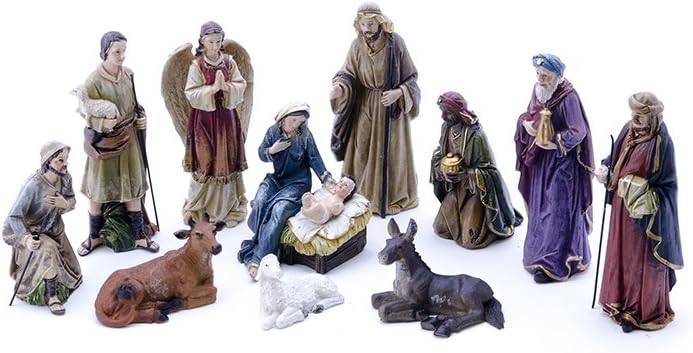 Hi-Line Gift Ltd 81891 4-Piece Christmas Nativity Scene Decor