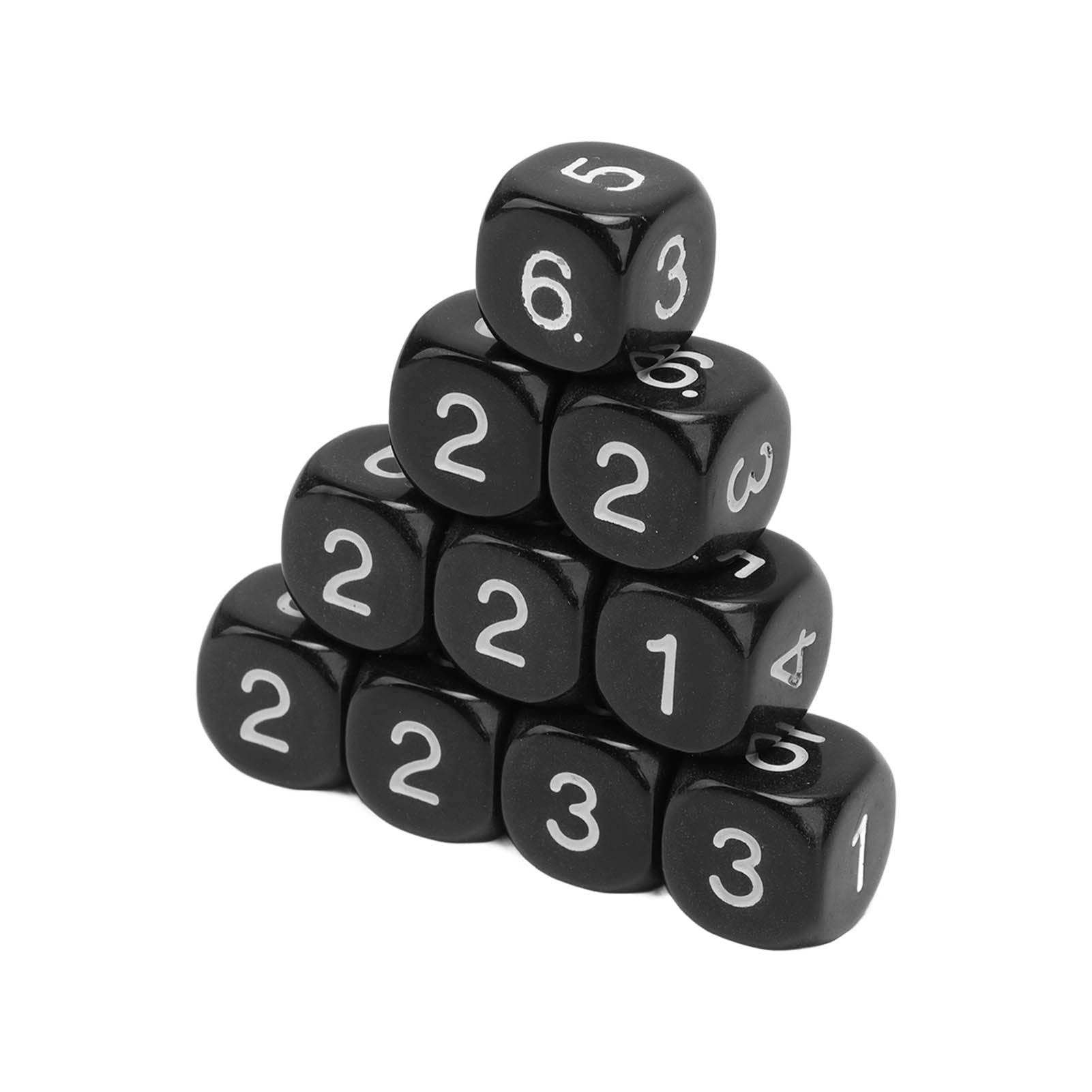 PUNELE Lot De 20 Dés à Chiffres 6 Faces – 16 Mm, Coins Ronds, Plastique Durable – Pour Jeux De Société, Cours De Maths, éducation